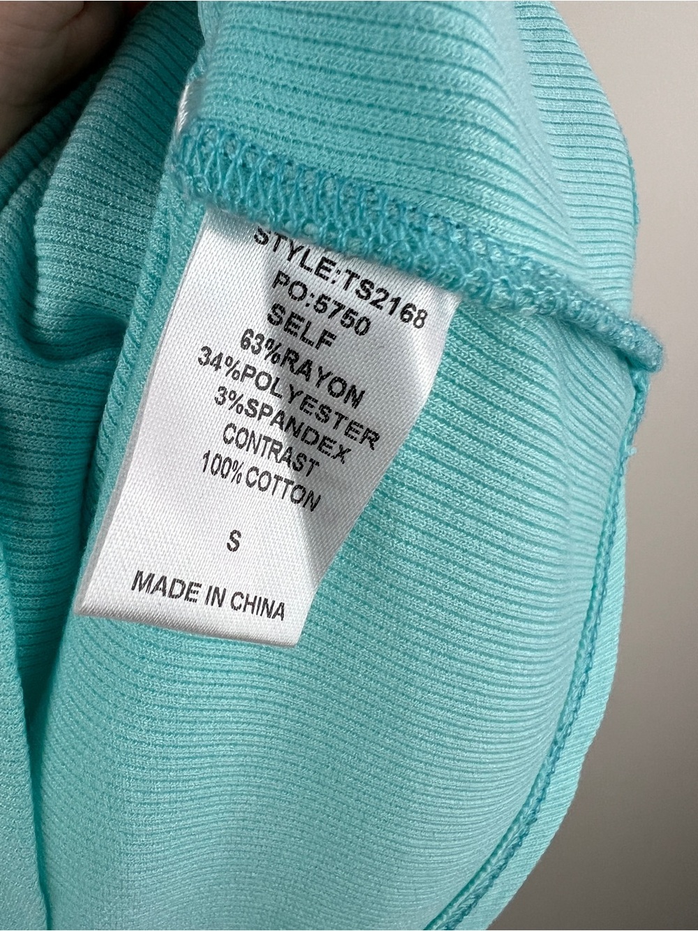 💚 3644. Ruffled Sleeve Ribbed Tank Top - Teal - Picture 6 of 7